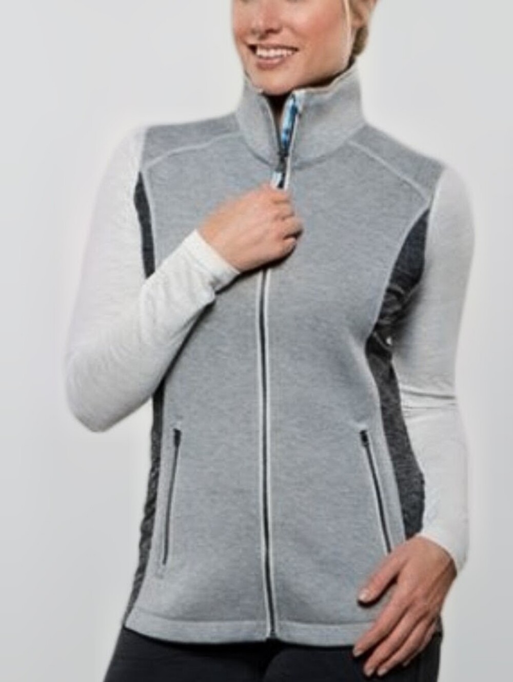 Kuhl Women's Kestrel Vest Projekt Line  Zip-Front 3D Double Knit Vest Size Large